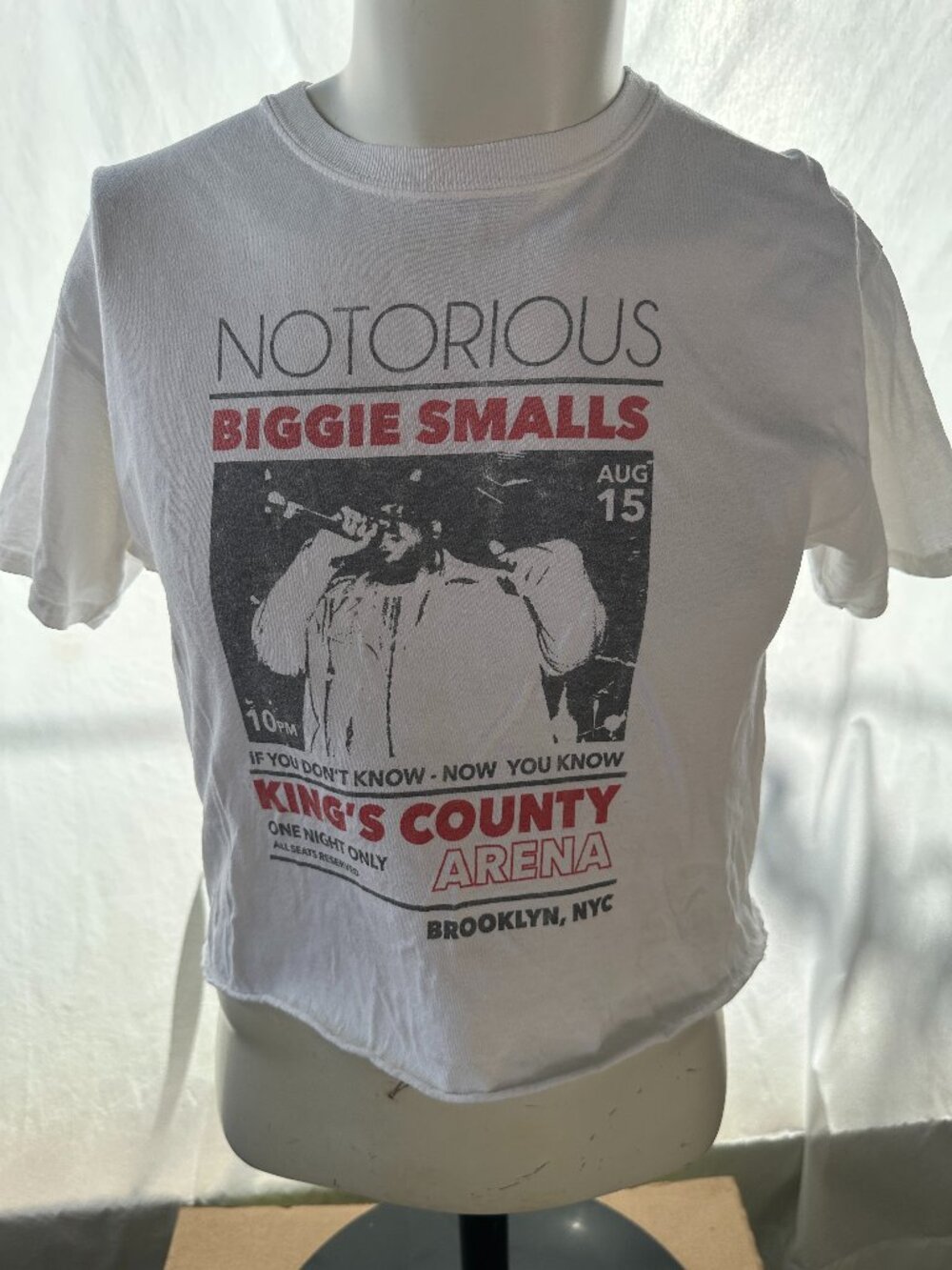 Notorious Biggie Smalls Brooklyn King's Country Women's Crop Top Medium